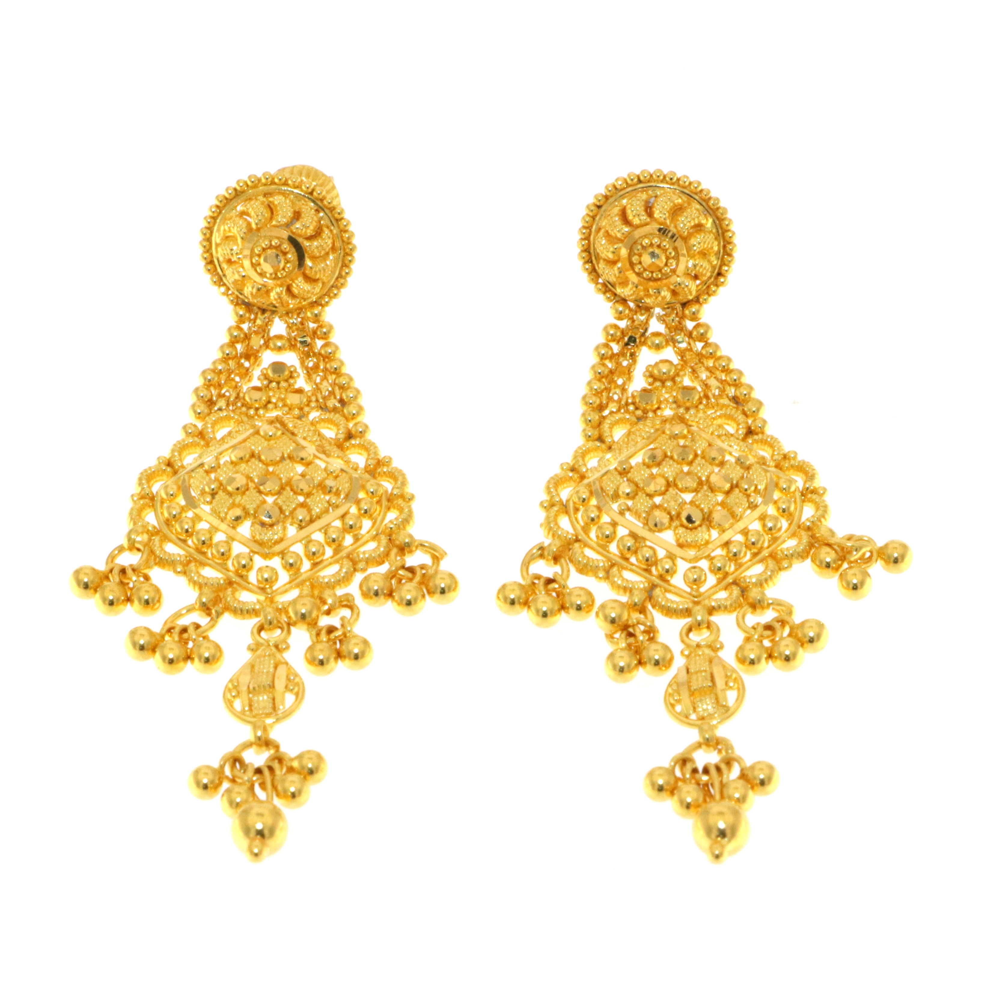 22ct Gold Filigree Earrings